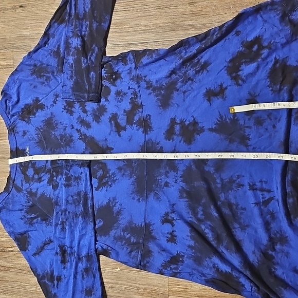 Womens Calvin Klein Performance Black and Blue Tie-Dye Tunic Large - Picture 7 of 7